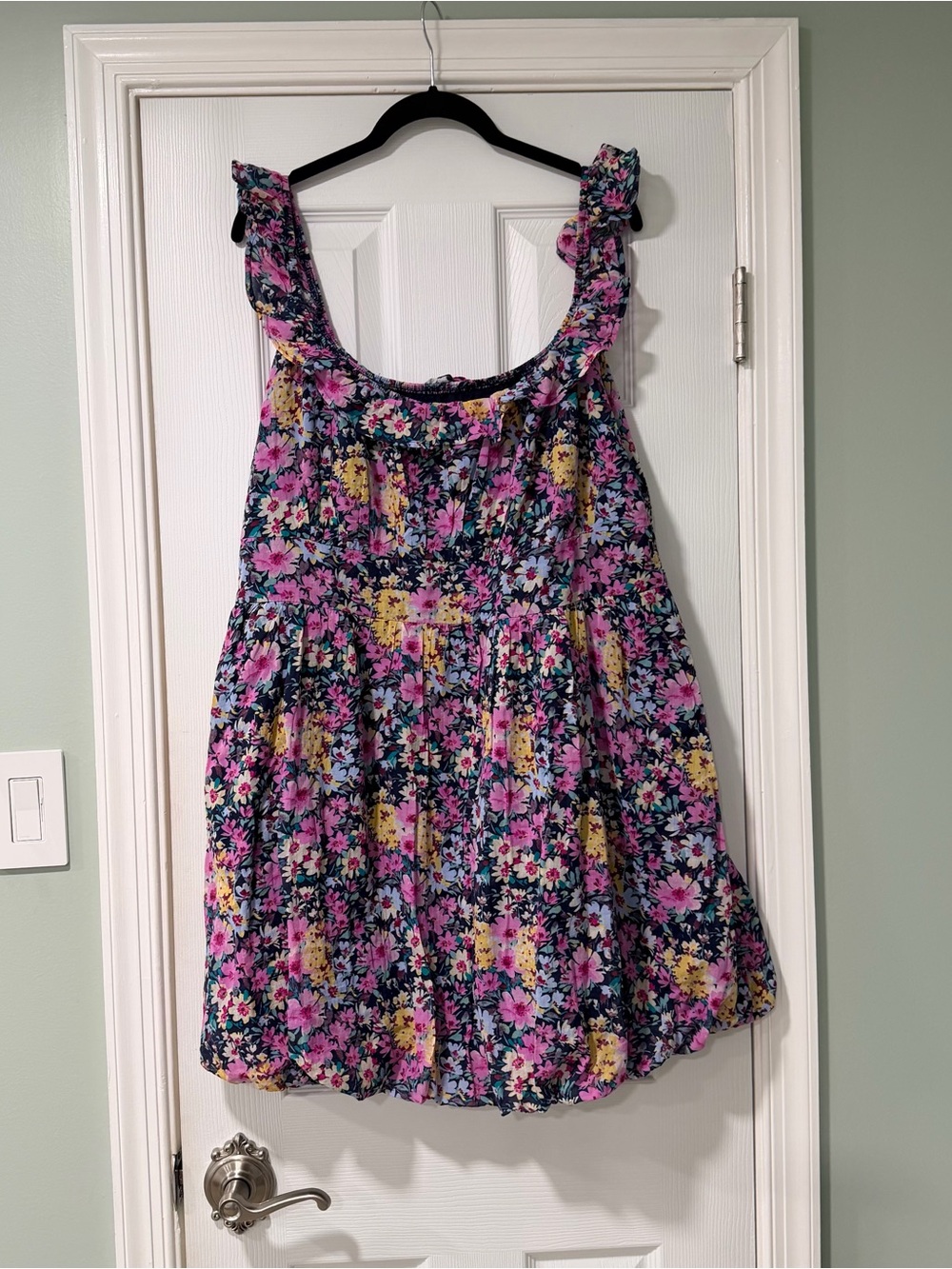 GAP  Bubble Sundress with Pink & Yellow Floral Print